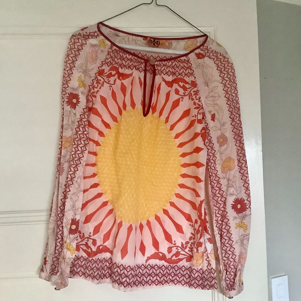 Tory Burch Size 4 Tunic Giverny Mint Condition